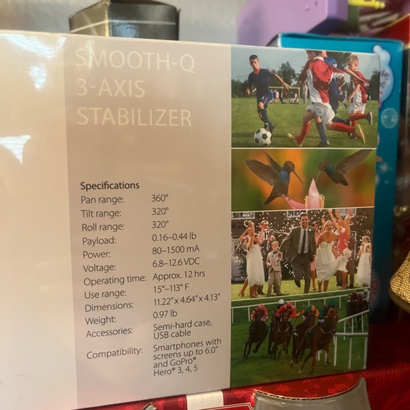 ZHIYUN Smooth-Q 3-Axis Handheld Smartphone Gimbal Stabilizer - Black Sealed - Picture 3 of 7